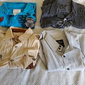 4 Vintage Mens Shirts Size XL